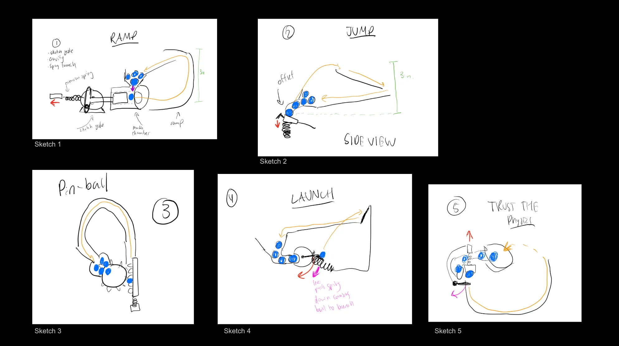 Ideation sketches