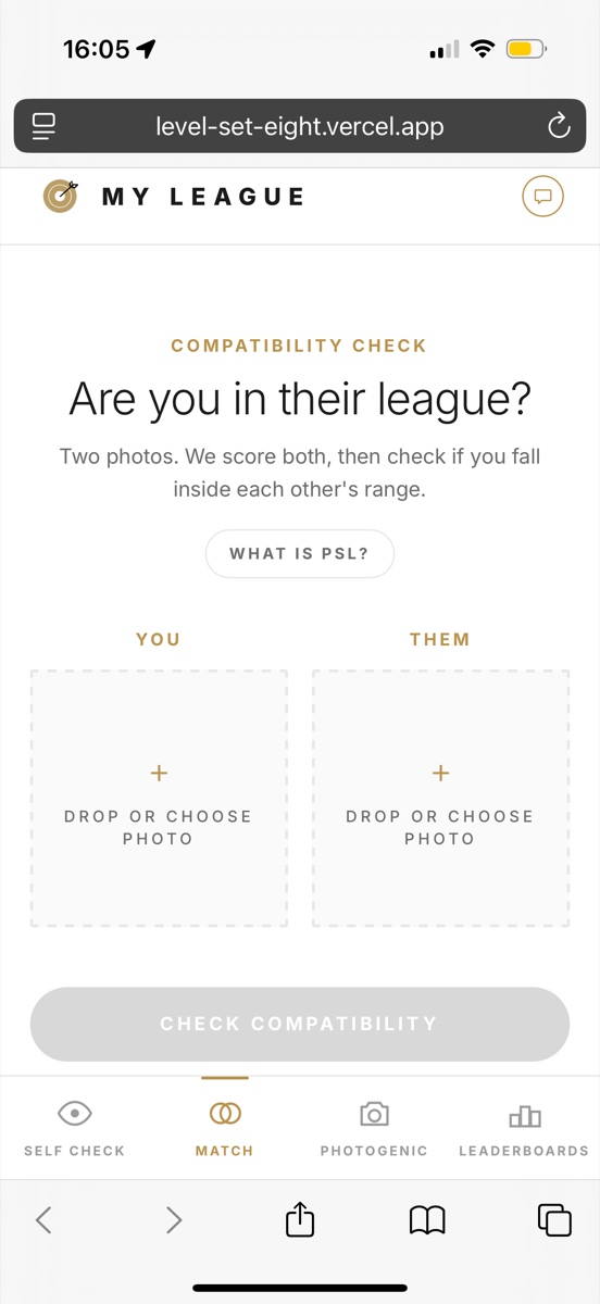 Match tab