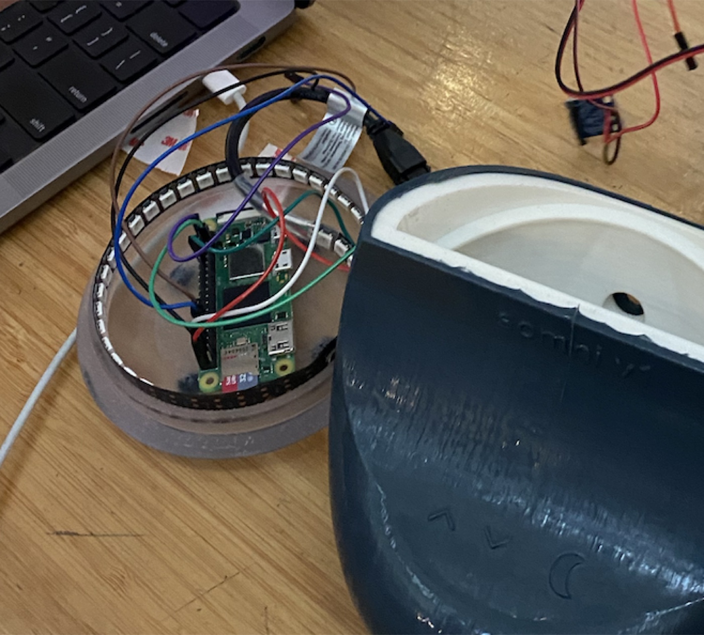 Somni internal electronics on the base plate