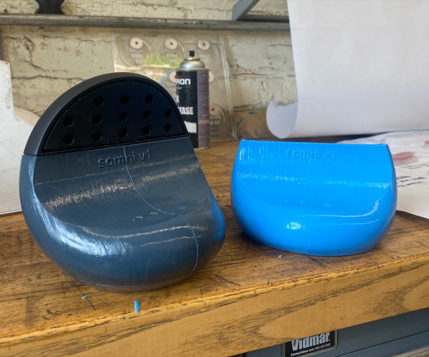 Somni 3D printed crescent moon shell